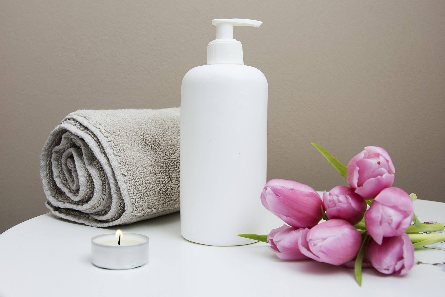 A serene spa treatment room